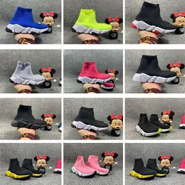 Top Quality Bambini Speed ​​Runner Sunk Sunk Shoes for Boys Girls Fashion Children Boots Luxury Trainer Donne Designer Sneakers Chaussures 24-35