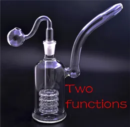 8Inchs Mobius Becherbang-Bong-dicke Glas-Wasser-Bongs-Bong-DAB-Öl-Rigs-Doppel-Stereo-Matrix Perc mit 14mm Schüssel und Glasölbrennerrohr