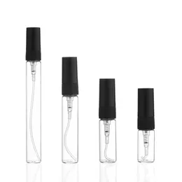 2ml 3ml 5ml 10ml Glass Mist Spray Bottle Refillable Perfume Bottles Sample Vial Travel Cosmetic Container Jar Packaging