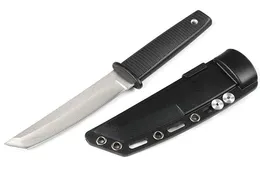Hot New Ankomst 17T Kobun Survival Strigight Kniv Tanto Point Satin Blade Utility Fixed Blade Knives Jaktverktyg Freeshipping