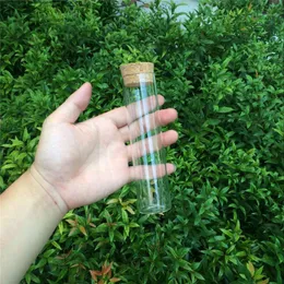 Wholesale- 37x150mm 110mlガラス瓶バイアルジェルココルク収納ボトルジャーガラス透明クリアボトルコルク24pcs1