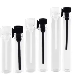2022 Nowy 0,5 ml Puste szklane Perfumy / Kolonia Próbki Fiolki z Próbki Dopasowania Wyczyść butelkę do olejków eterycznych Aromaterapia