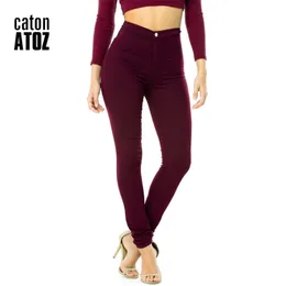 catonATOZ 2035 Mom Jeans New Wholesale Donna Denim Matita Pantaloni Top Stretch Jeans Pantaloni a vita alta Donna Jeans a vita alta Femme LJ201030