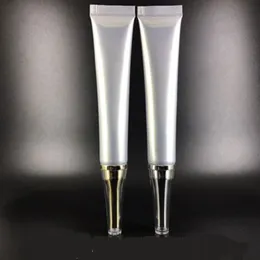 300pcs 20ml/g High Class Empty Silver Eye Cream Storage Tube, Cosmetic Soft Hose Containers,Squeeze Skin Care Tube