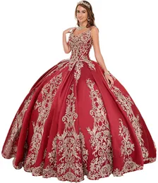 Spaghetti Straps Ball Gown Quinceanera Dresses Beaded Sweet 16 Dress Long Evening Party Prom Gown Vestidos De 15 Anos Custom Made QC1572