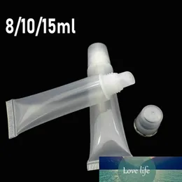 8/10/15ml Cosmetics Lip Gloss Tubes Balm Lipgloss Tube Packaging Soft Clear Empty Lipstick Bottle Travel Small Storage Container