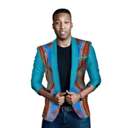 Men's Suits & Blazers African Clothing Dashiki Print Suit For Men Casual Jacket Coat Fashion Blazer Slim Elegant Plus Size WYN262