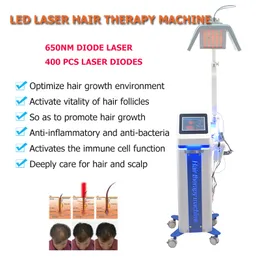 Wysokiej jakości 5 w 1 diody Laser 650nm Leczenie Skalp Laserowy Włosy Włosy Maszyna do użytku salonu