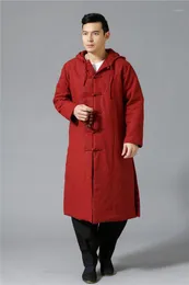 Mäns Trench Coats grossist - den coolaste etniska trenden mode vindbrytare regnrock mianyiwaitao jacka kappa långa män överrock plus storlek 6c