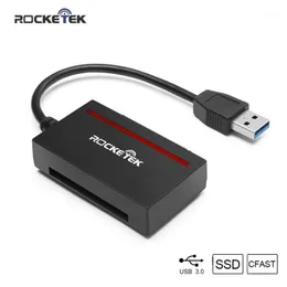 ROCKETEK CFAST 2.0 Okuyucu USB 3.0 - SATA adaptörü CFAST 2.0 Kart ve 2.5 "HDD Sabit Sürücü / Okuma SSDCF Kartını Eşzamanlı1