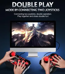4-i-1 Retro Arcade Station USB Wired Rocker Fighting Stick Game Joystick Controller för Switch Games Console vs x12 x40 Trevlig gåva