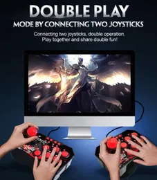 4-w-1 Retro Station Arcade Station USB Przewodowy Rocker Fighting Stick Gra Joystick Controller do Switch Games Console vs x12 x40 Ładny prezent