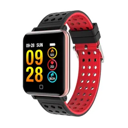 Smart armband klocka fitness tracker blod syre blodtryck hjärtfrekvens monitor titta vattentät armbandsur för iphone android telefon