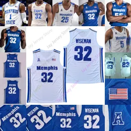 Memphis Tigers Basketball Jersey NCAA College Martin Hardaway Lester Quinones Nolley II Dandridge Earl Timberlake Lawson Emoni Bates Jalen Duren Josh Minott