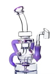 7,8 tum Big Bong Rökning Glass Vattenrör Dabber Recycler Heady Dab Rig Tjock Glass Vatten Bongs med 14 mm banger