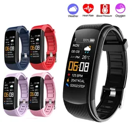 C5S Smart Wristband Fitness Armband IP67 Vattentät Sport Tracker Blodtryck Hjärtfrekvens Pedometer Smarts Band Watch