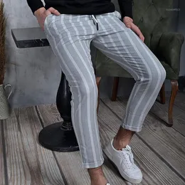 Mode 2021 Sommer Dünne Gestreiften Hosen Männer Marke Neue Slim Fit Hip Hop Mens Casual Harem Hosen Streetwear Jogger Männer hosen1