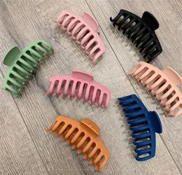 Girls Hair Accessories Clips 1pc Korean Hairpins For Solid Headwear Barrette Big Acrylic Women Hair Claws Elegant Frosted sqcuC