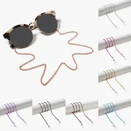 2020 Chic Reading Glasses Chain for Women Metal Solglas￶gon Cords Candy Color Beaded Eyeglass Chain Neck Rope for Glasses Women H Jllseg