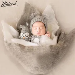 Ylsteed newborn photography реквизит мягкая шерсть детское одеяло корзина наполнитель шерсть пуховка корзина backhoe newborn стрельба лопатка лопатка lj201014