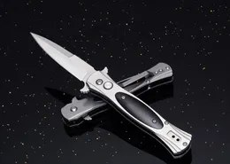 Promotion AUTO EDC Folding Blade Tactical Knife 8Cr14Mov Satin Blades Steel + Wood handle Rescue knives cutting tools