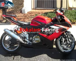 GSX-R1000 SUZUKI 2005 레드 오토바이 GSXR 1000 K5 페어링 블랙 페어링 키트 GSXR1000 2006 (사출 성형)