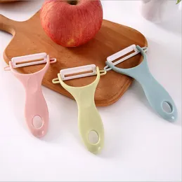 Vegetables Fruits Peeler Stainless Steel Ceramics Plane Cutter Fruit Potato Peeler Parer Cutting Carrots Kitchen Tool Grater LSK2099