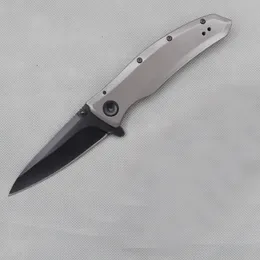 KS 2200 Grid Assisted Knife 8Cr13 58HRC Blade Steel Gray Handle Black Plain Edge EDC Pocket Knife knives With Retail Box