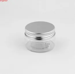 30g 명확한 플라스틱 크림 항아리 30ml 알루미늄 나사 캡 화장품 포장 LX1301Good 수량