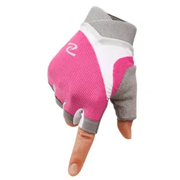 Professional Women Half Finger Gym Equipment Weightlifting Bodybuilding Breathable Nonslip Thin Gloves For Dumbbells Crossfit Q0108