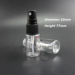 100 adet / grup Toptan 10 ml Plastik Sprey Şişesi Parfüm Kavanoz 1/3 OZ Kadınlar Parfum Kozmetik Konteyner Küçük Atomizer Kap Doldurulamur Kaliteli