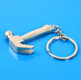 Mini Metal Keychain Personals Claws Hammers Model Claw Hammer key Chain Ring Party Gift Favors De208