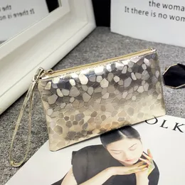 Ladies short wallet business gifts women zipper crocodile grain PU women designers purse card holder