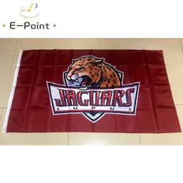 NCAA IUPUI Jaguars Flagga 3*5ft (90cm*150cm) Polyesterflagga Bannerdekoration flygande hem trädgårdsflagga Festliga presenter