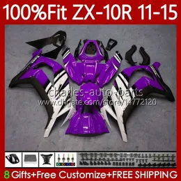 Injektionsform für Kawasaki Ninja ZX-10R ZX 10R 1000CC 10 Hot Purple R 2011-2015 Körper 101no