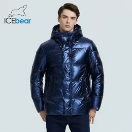 Icebear Höst och Vinter Nya Mäns Hooded Casual Down Jacket Tjock och Varm Mäns Vinterkläder MWY20867D 201114