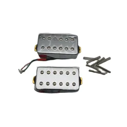 Upgrade Custom Vintage Chrome Humbucker Pickups 12 Magnesy 4C dyrygent z wiązką przewodów dla Gibson Guitar 1 zestaw