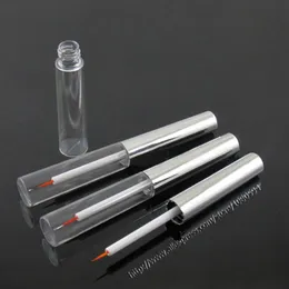 7ml cosmetic bottle for liquid eyeliner container eyeliner tube in clear color with silver cap