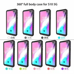 IP68 Redpepper Waterproof Phone Cases For Samsung Galaxy S10 Plus Ultra 5G Shockproof Snowproof Bathroom Silicon Shower Swimming Cover Bags