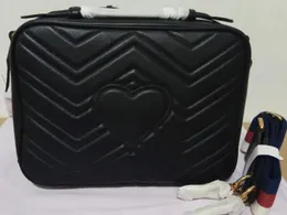 realfine888 5A Quality Handbag 498100 Marmont Matelassé Shoulder Bags,Web Strap,Zip Around Closure,with Dust Bag