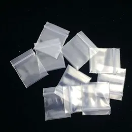 Multi Sizes & Quantity 4 Mil Thick Mini Small Poly Zipper Bags Inch (1" - 1.5") x (1.2" - 2") Plastic Storing Storage Pouches