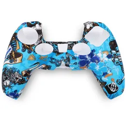 For PS5 Controller Gamepad Silicone Non-slip Protective Environmentally Friendly Silicone Case Camouflage Ps5 Protective Cover DHL Fast Ship