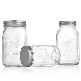 1000ml 34oz Food Savers Storage Containers Bottle Canning Jars Glass Mason Jar With Lids Borosilicate Kitchen Tank Glassware Mugs Freight By Sea