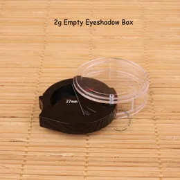 120pcs/Lot Wholesale New Arrival Plastic Empty 2g Eyeshadow Box Women DIY Blush Pot Small Refillable Lipstick 1/15OZ Packaginggood qualitty