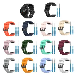 20/26 / 26mm Silicone Quick Release Watch Band för Garmin Fenix ​​6 6x 6s 5 Watchband Smart Bracelet Replacement Factory