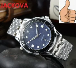 Bateria de aço inoxidável de aço inoxidável poderes cronômetro relógios 42mm grande data presidente popular negócio famoso clássico relógio relógio relógio de pulso montres homme