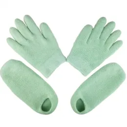 Revive Lavender Jojoba Oil Exfoliating Foot Mask Gloves Spa Gel Sock Moisturizing Hand Masks Feet Care Beauty Silicone