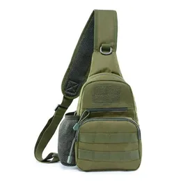 Mochila de bolsa de ombro t￡tico Militar Mochila Campo de camping Back de caminhada ao ar livre Bolsa de peito Viagem Trekking Hunting Backpack