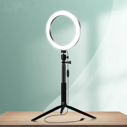 Selfie Circle Light Pierścionek LED ze statywem statywowym Live Zestaw streamingu dla Tiktok YouTube Studio Lighting dla YouTuber Vlogger