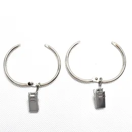 10 Pcs/set Durable Circle Shaped Curtain Rings With Clips Shower Bath Hooks Silver Color Metal Curtai jllfJh